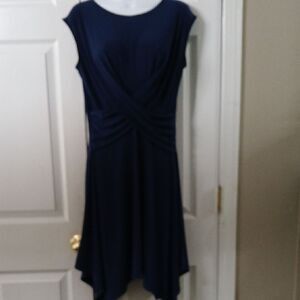 Bluet Elegant Navy Blue Women's party holiday dress Sz L EUC